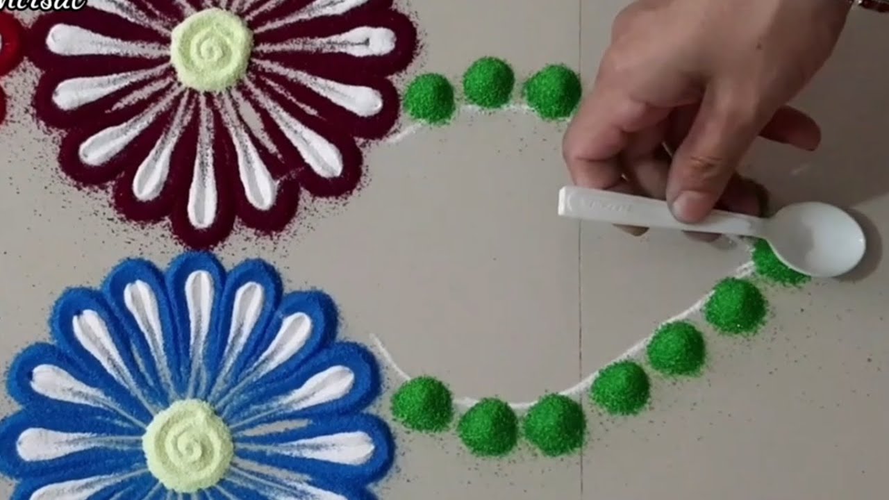 2 Latest Amazing Rangolis for Festival || Stress Relief Rangolis || Satisfying sand art by Aarti