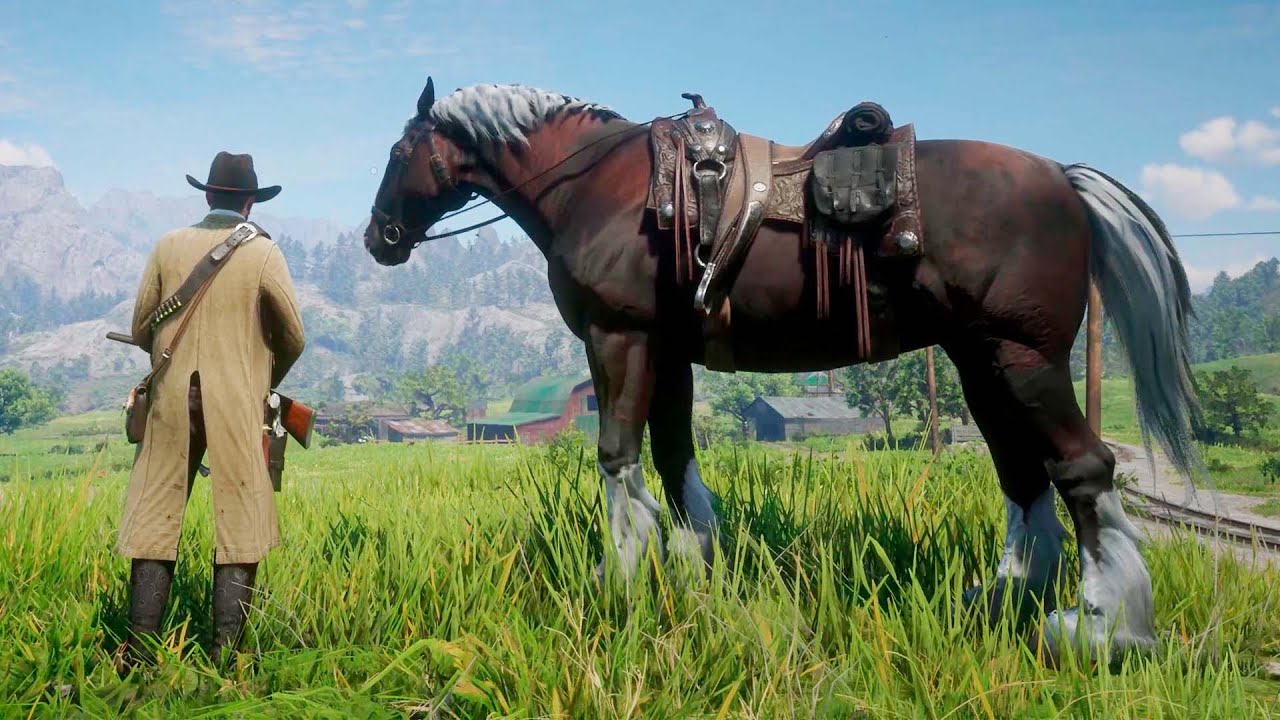 ENCONTRE UN CABALLO GIGANTESCO | RED DEAD REDEMPTION 2