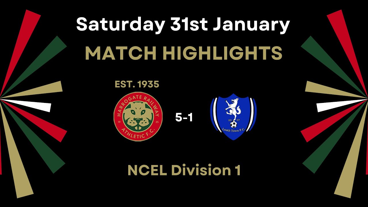31/01/26 Harrogate Railway Athletic FC 5-1 Louth Town