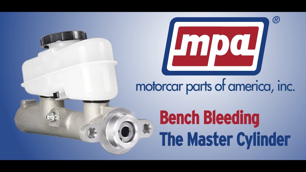 Bench Bleeding the Master Cylinder