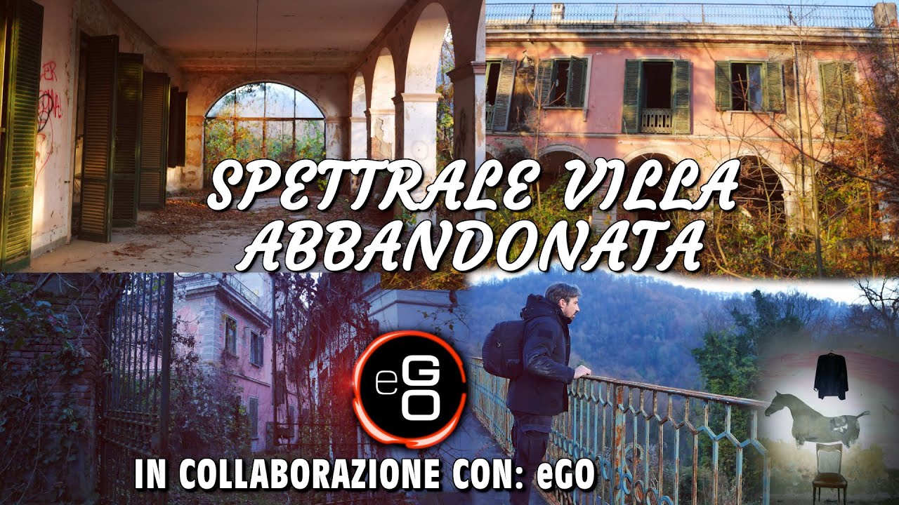 SPETTRALE DIMORA SOLITARIA ABBANDONATA SULLA COLLINA DI TORINO: VILLA 