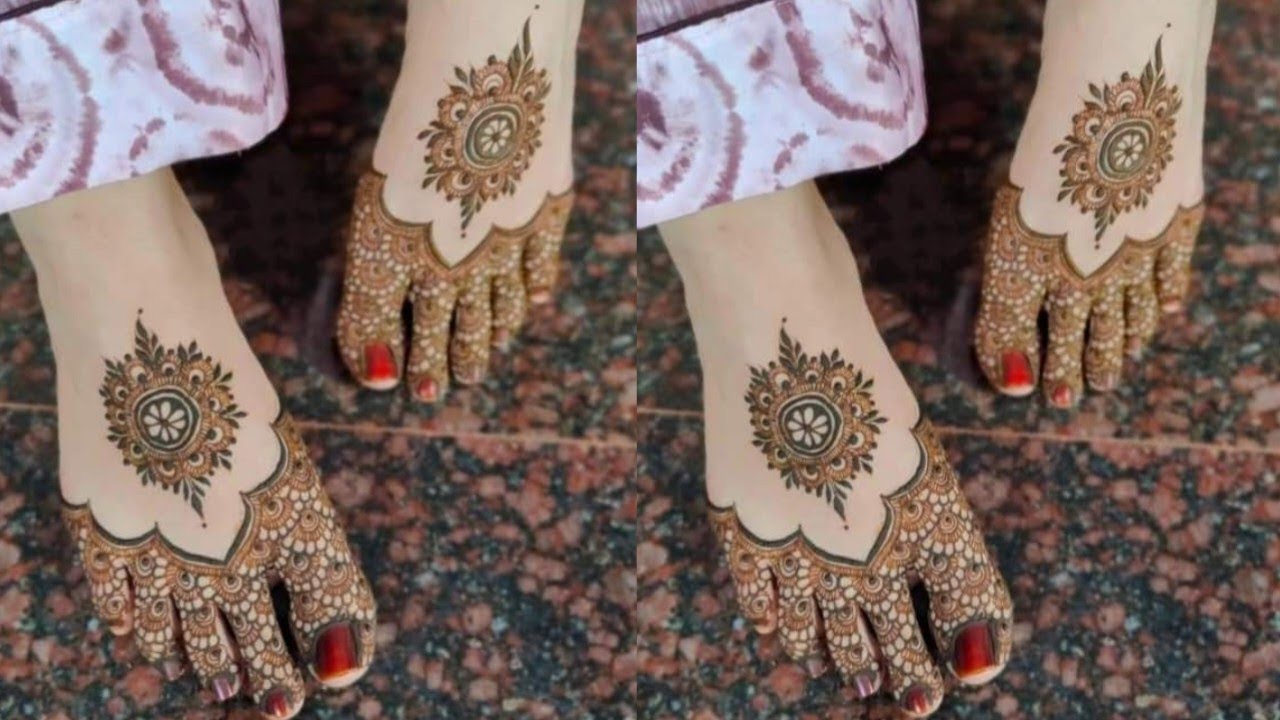 Leg Mehndi Design || Leg Mehndi Design Simple || Feet Mehndi Design || Pair Ki Mehndi Design 
