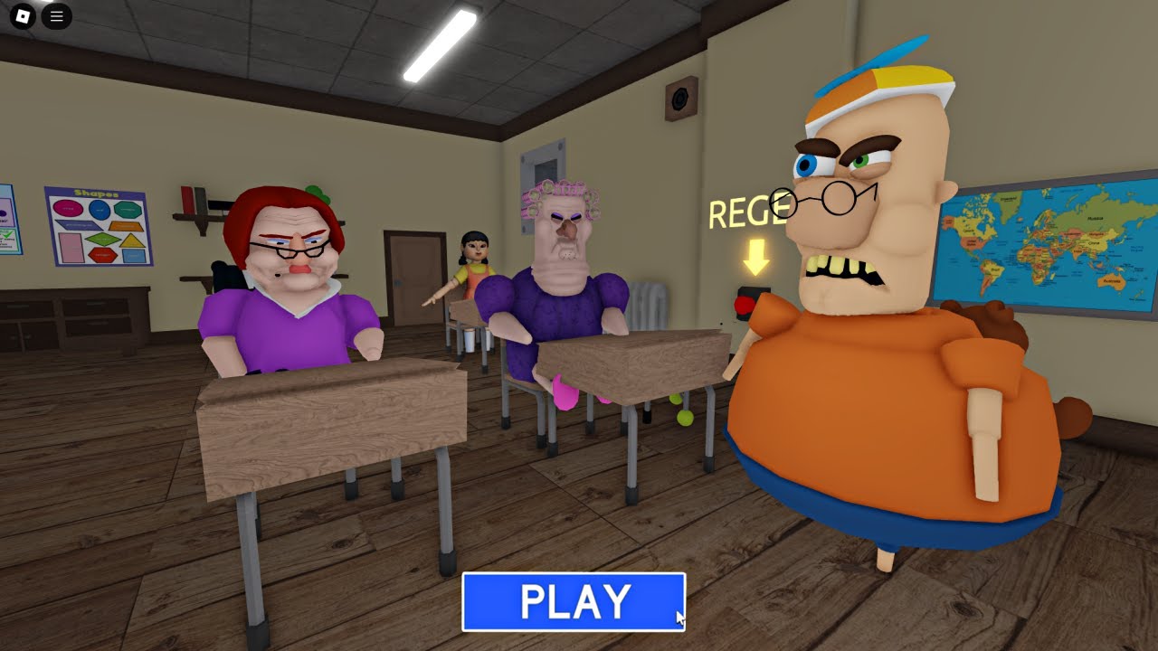 BETTY and GRUMPY GRAN FELL ASLEEP IN THE EVIL TEACHER'S CLASS? SCARY OBBY #roblox