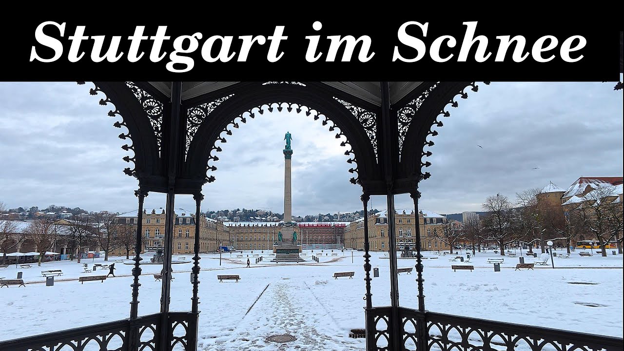 Stuttgarts Sehenswürdigkeiten  im Schnee