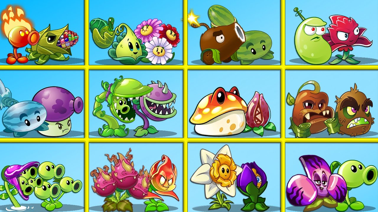 PVZ 2 - 20 лучших комбинаций усилений - Какая команда растений победит?