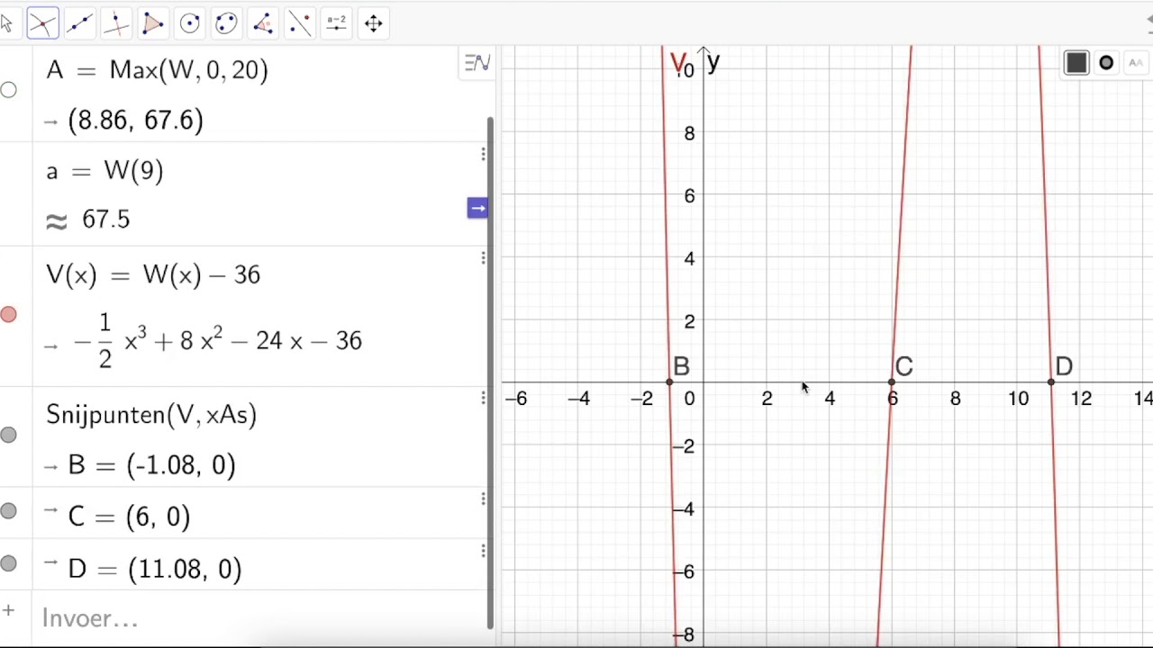 5aso   Analyse   Instructie    3 4  Toepassingen op veeltermfuncties   Oef 48   HD 1080p