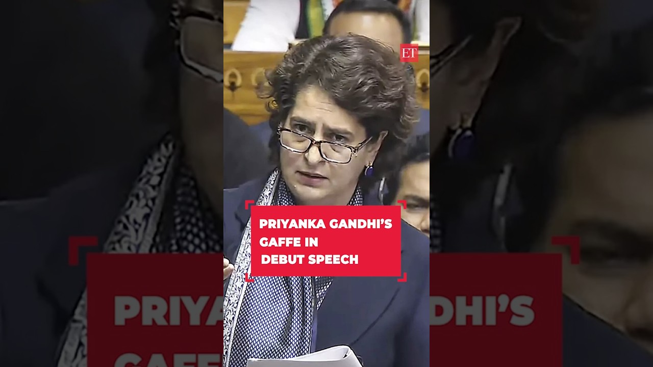 Priyanka Gandhi's gaffe in debut Lok Sabha speech, criticises Congress-ruled Himachal govt