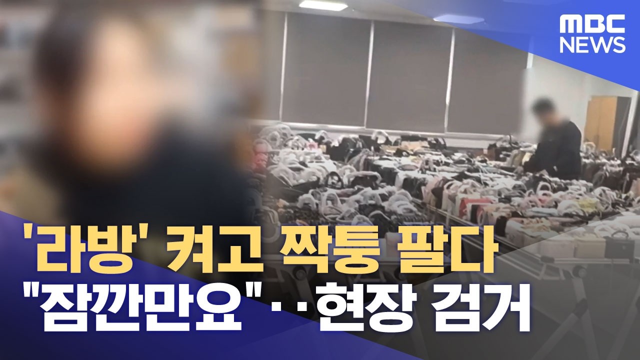 '라방' 켜고 짝퉁 팔다 
