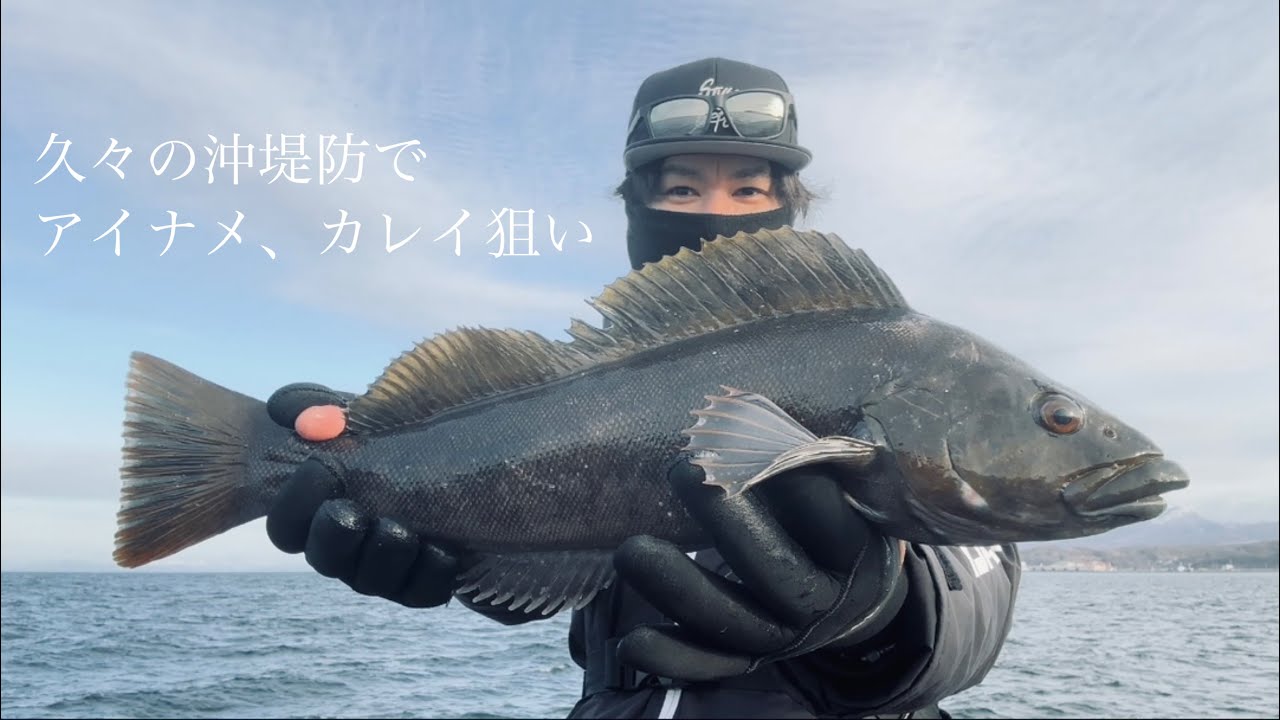 久々の室蘭沖堤防でアイナメ、カレイ狙い