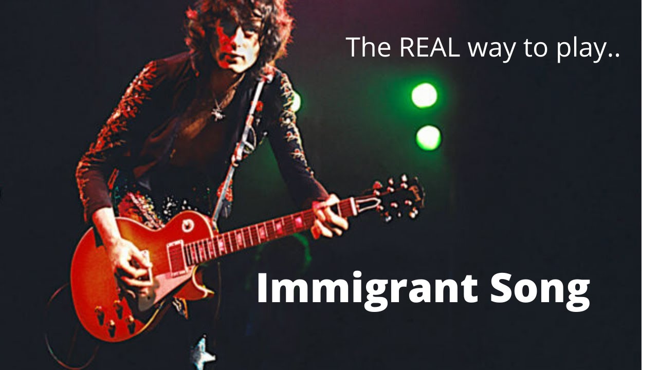 The REAL way to play Immigrant Song by Led Zeppelin on guitar
