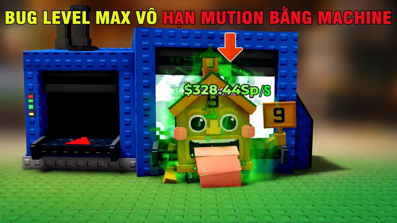 ESCAPE TSUNAMI FOR BRAIROTS| BUG CHẾ TẠO BRAINROOT SX/S LEVEL 125 VÔ HẠN MUTION BẰNG MÁY MACHINE .