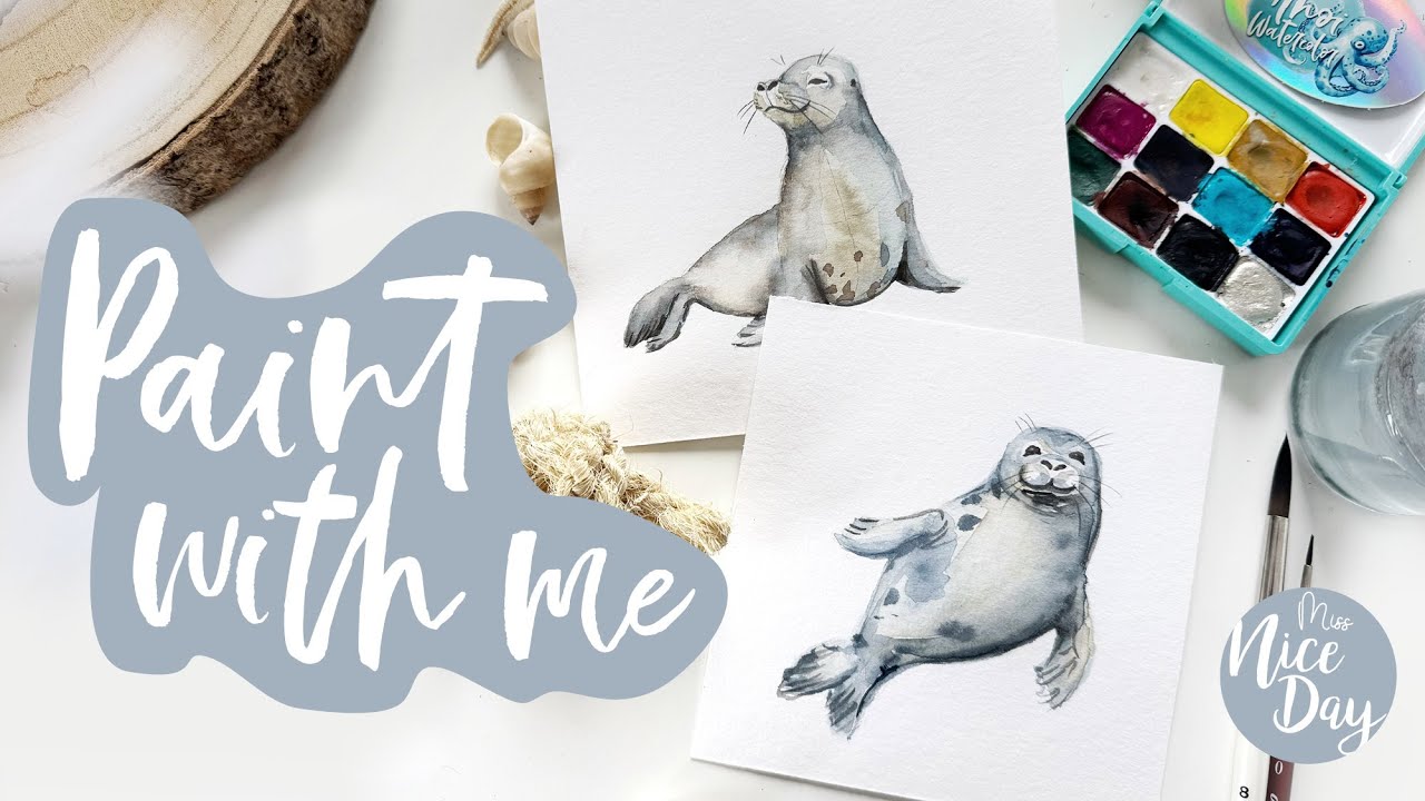 Tutorial Robbe malen in Aquarell