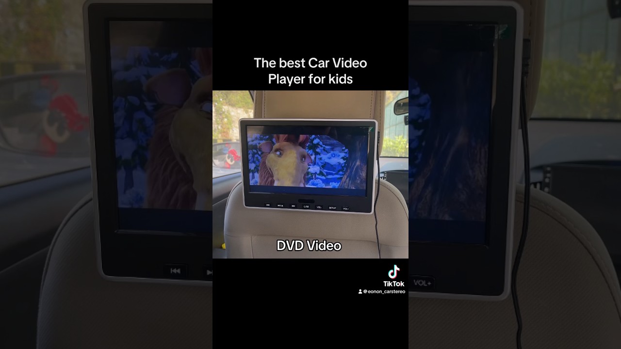 Car DVD Player, Must-Have for Parents on Road Trip. Supports DVD/USB/SD/HDMI/AV video input.  #car