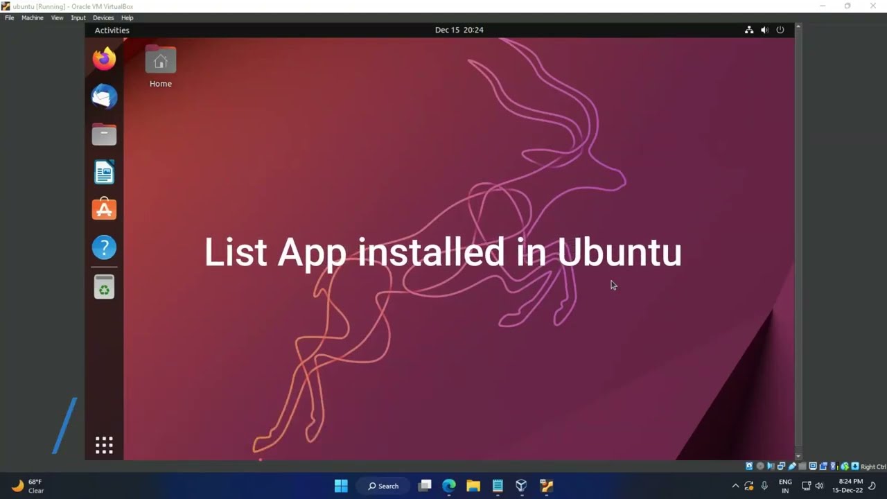 Как вывести список установленных приложений в терминале Ubuntu | HarishNShetty