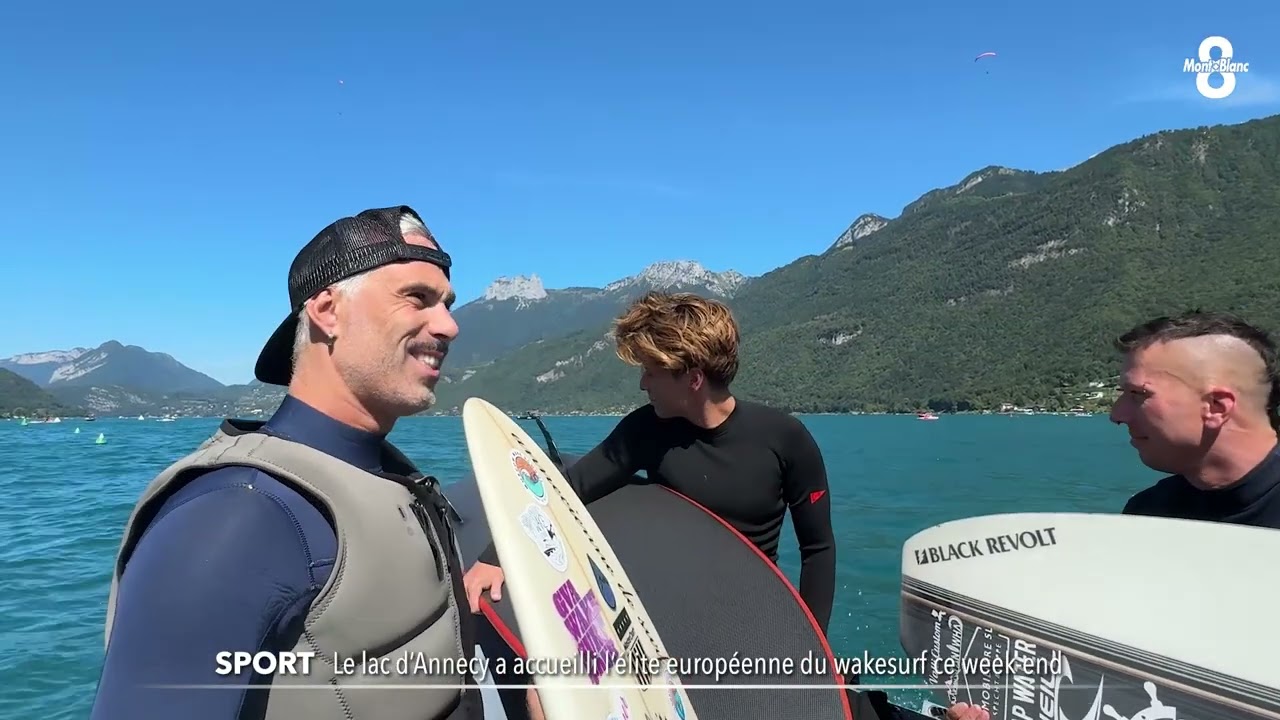 Le lac d'Annecy a accueilli l'élite européenne du wakesurf ce week-end