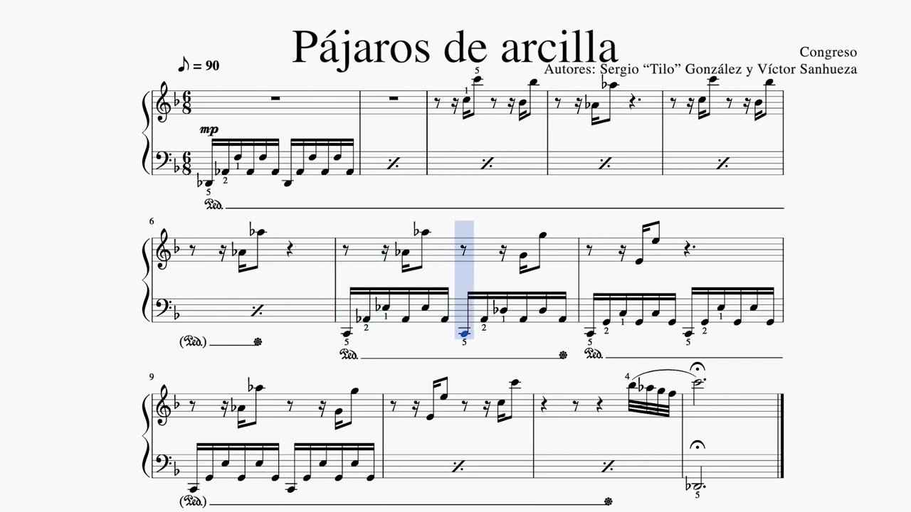 Pájaros de arcilla - Ejercicio 63 - PiPoChi - Piano Popular Chileno