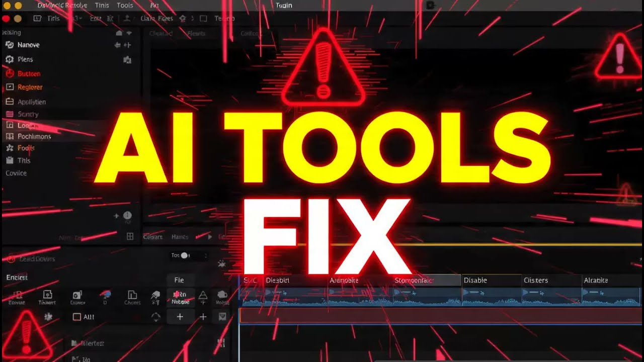 How to solve  AI tools grayed out  in DaVinci Resolve Studio