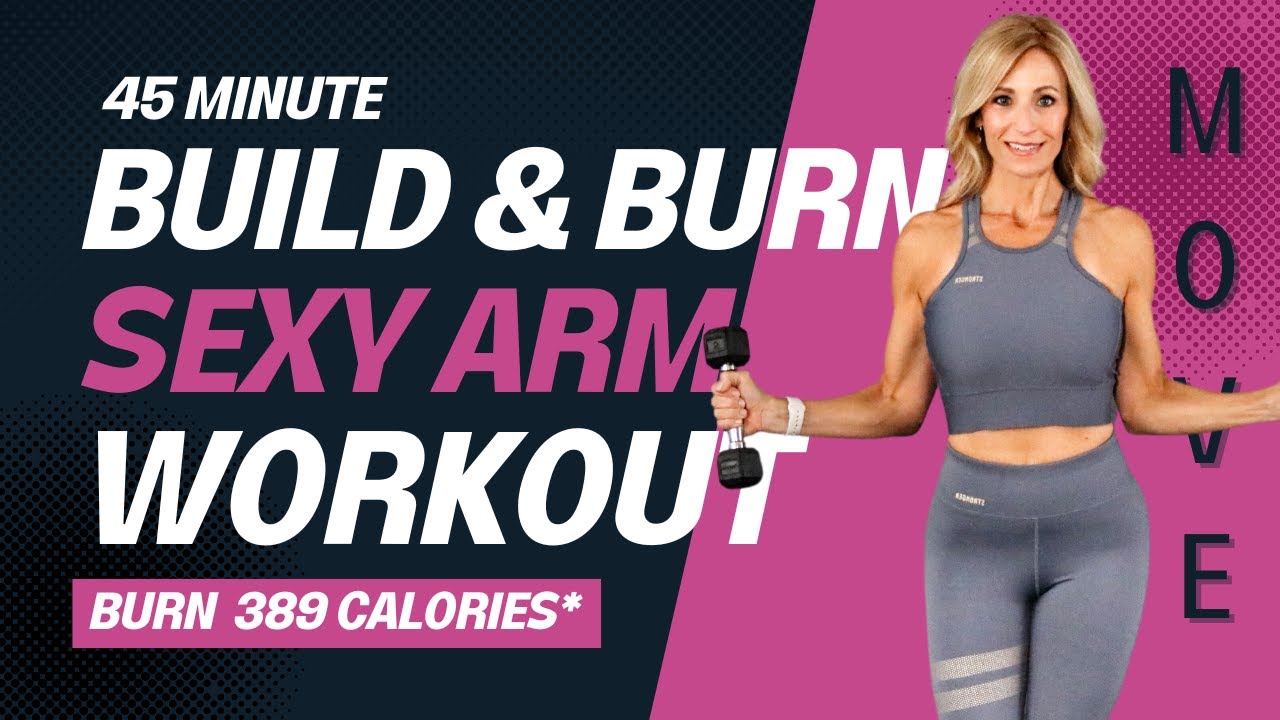 45 Minute Build & Burn Sculpted Arm Workout | Strength & Cardio