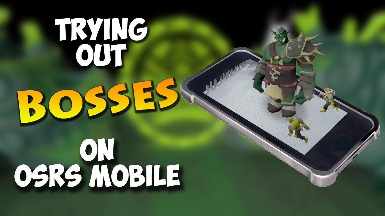 Trying out Bosses on OSRS Mobile