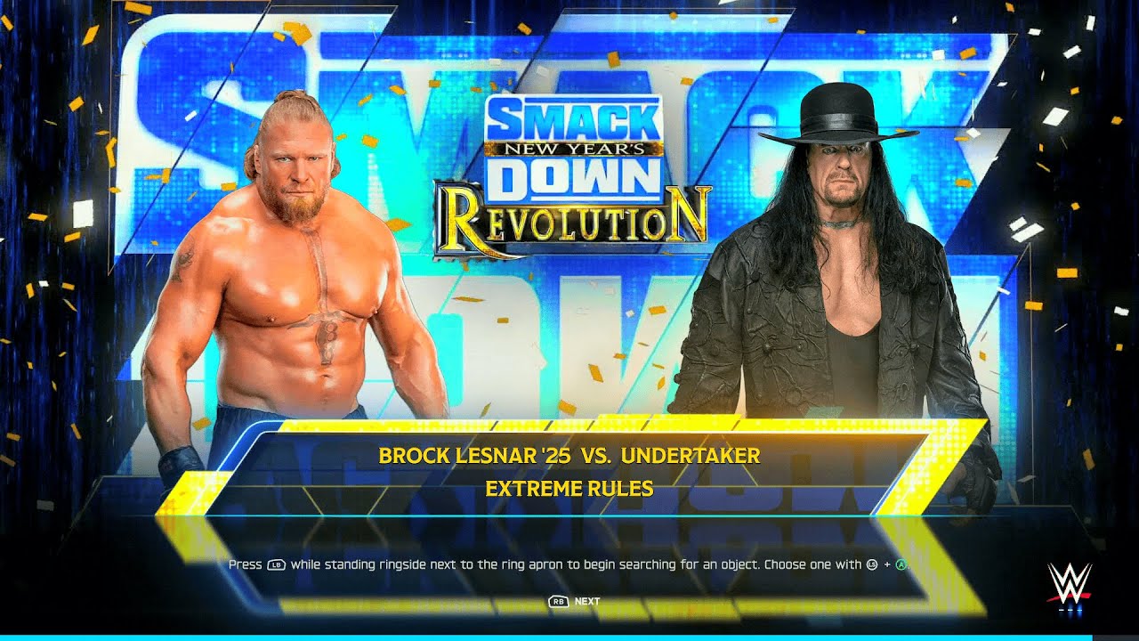 WWE 2K25 ПОЛНЫЙ МАТЧ — Леснар против Гробовщика — Битва наследия!