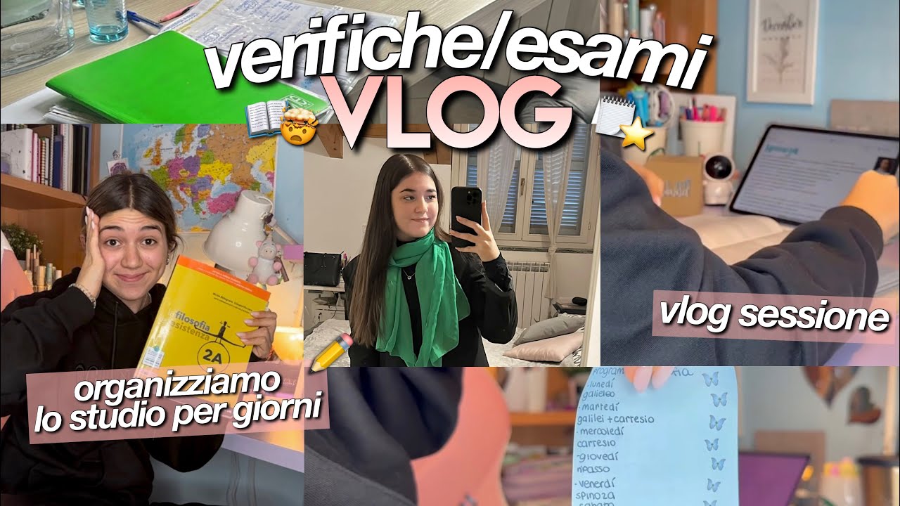 PREPARIAMOCI PER ESAMI/VERIFICHE 🗒🤯// organizzare lo studio in anticipo, gestire l’ansia