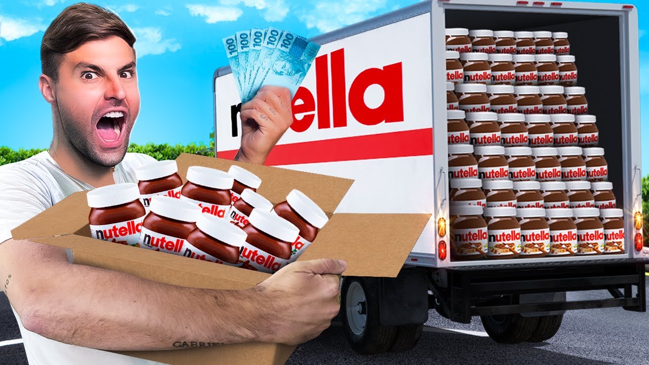Comprei 1 NUTELLA Em Cada MERCADO Da CIDADE!!