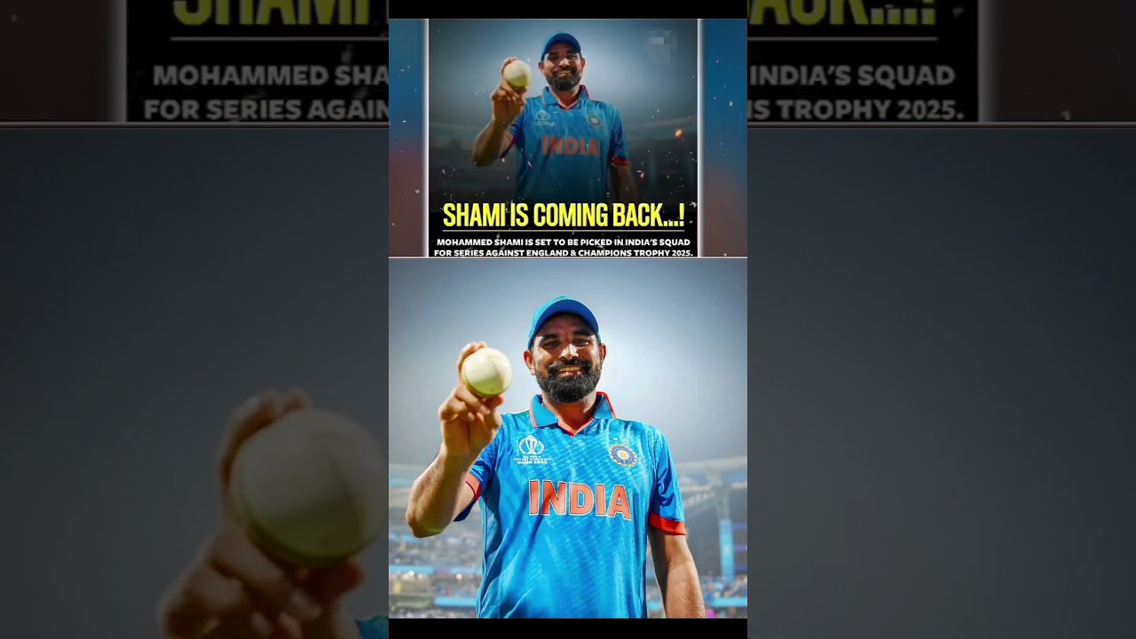 Shami is coming back ❤️✨ #mahammadshami #teamindia #back #trending #news #cricket #ytshorts #bcci