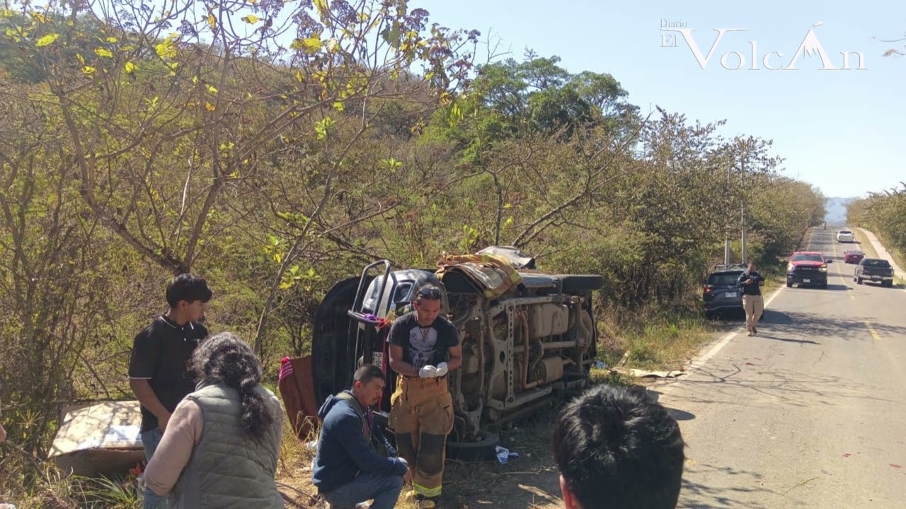 Se accidenta camión con jornaleros