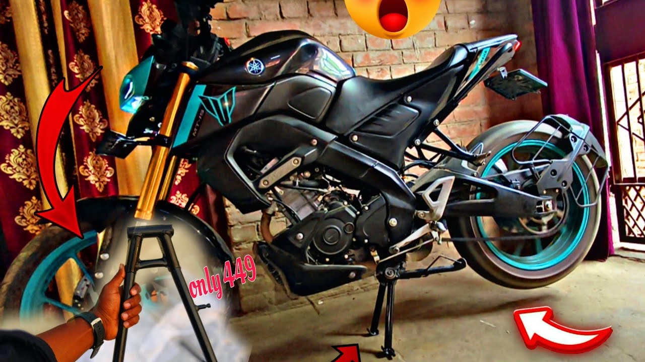 Mt15 and r15📈 most offordable😍 centre stand ✨ for budget range 🖇️#explorepage #youtubevideo #mt15 #