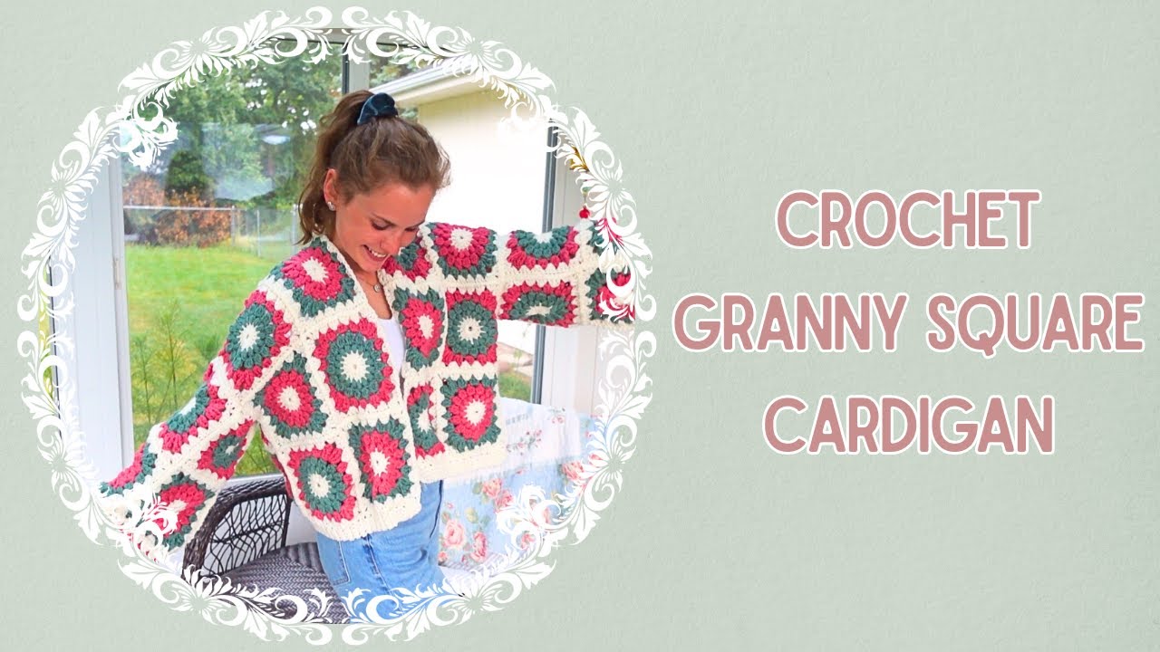 CUTEST! Granny Square Cardigan Tutorial! *beginner friendly!