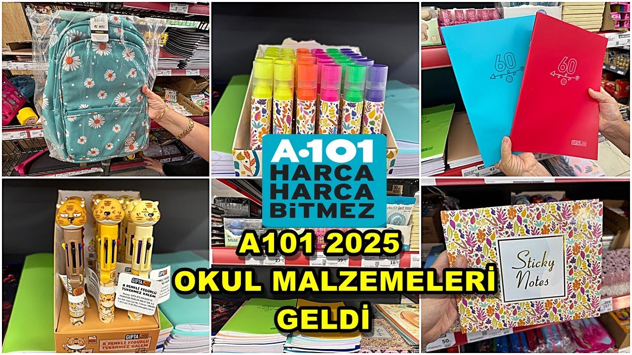 A101 OKULA DÖNÜŞ 2025‼️🔊 A101 MARKET OKUL KIRTASİYE MALZEMELERİ GELD‼️💯A101 AKTÜEL ERKEN ÇEKİM🔊