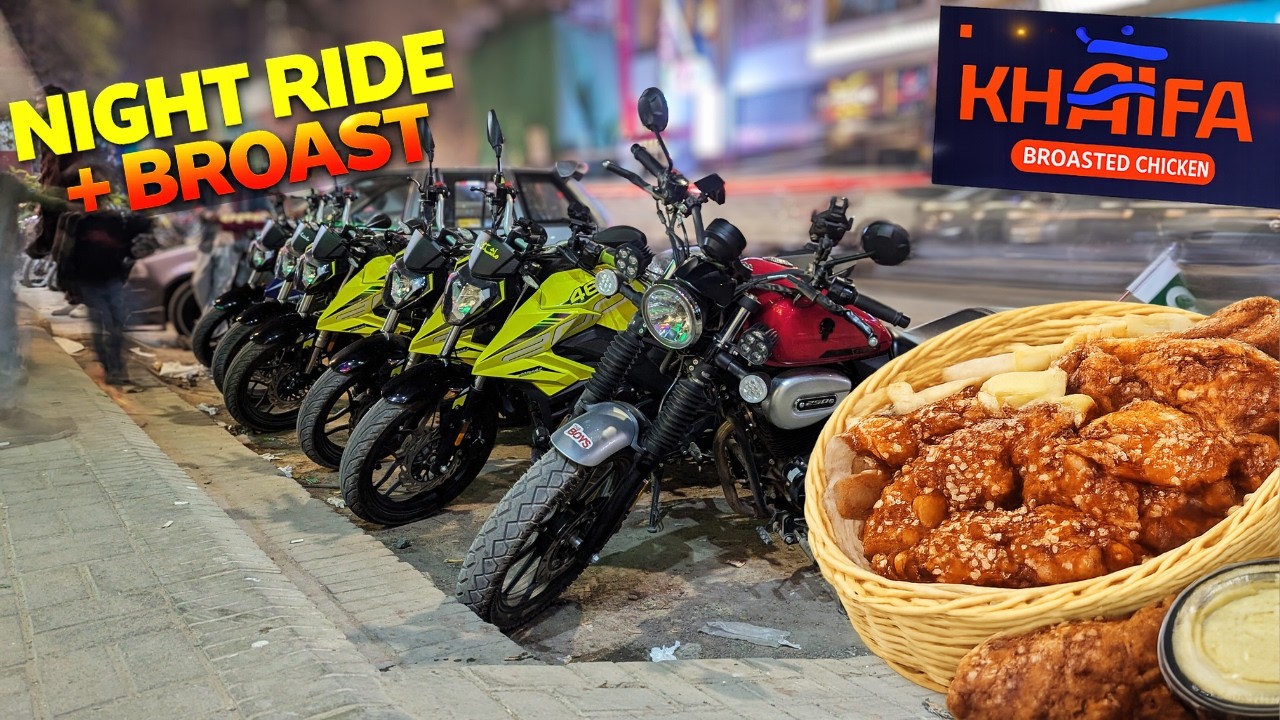Batllo Boys Night Ride to Khalifa Broast | Trying Injected Broast in karachi Review