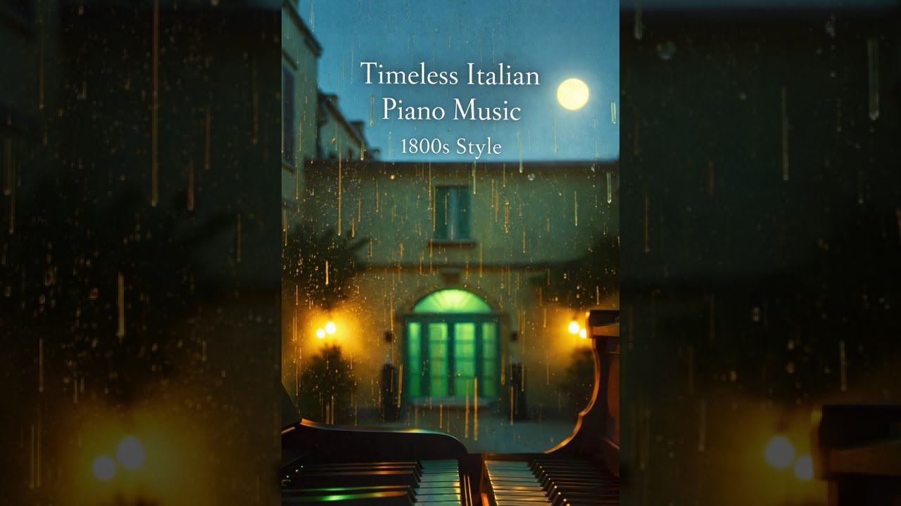 🎹Inspired by the 1800s Vintage, Italian Piano Music🌹| Timeless, Calm, Elegant | Quiet Relaxation