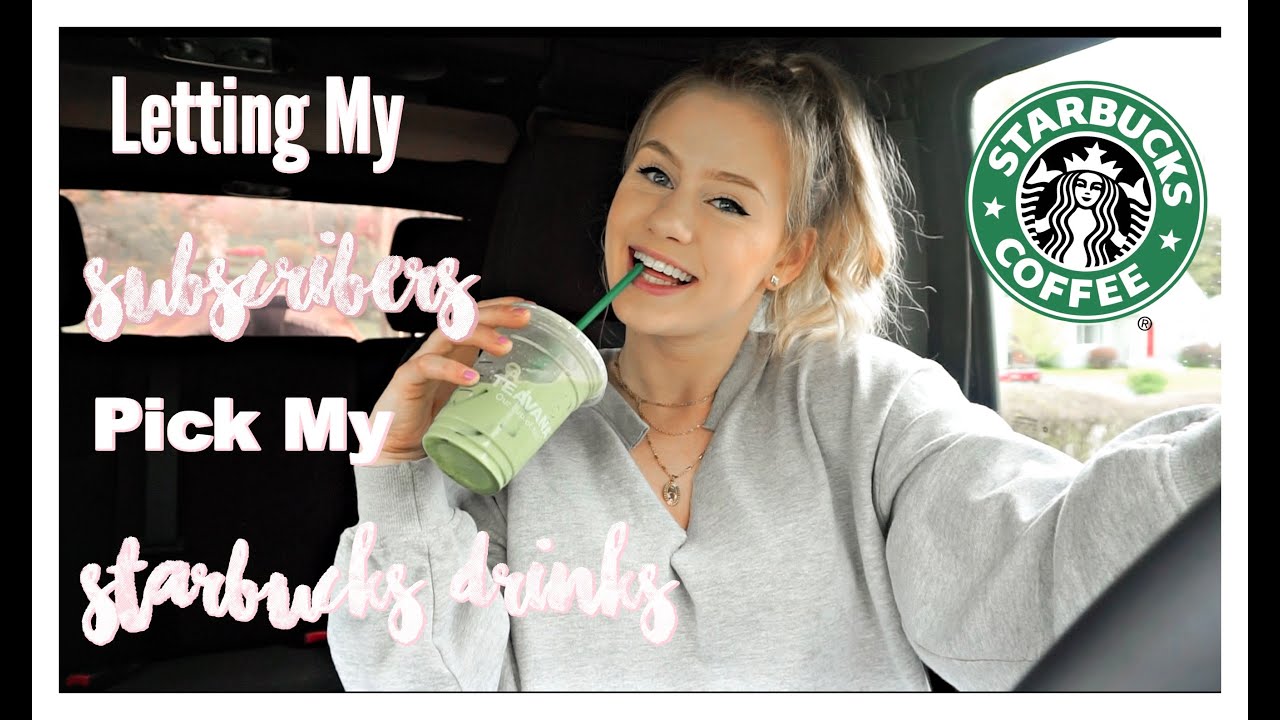 Letting My Subscribers Pick My Starbucks Drinks For A Week!