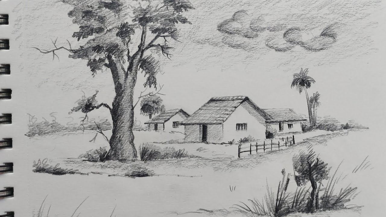 Simple villege sketch
