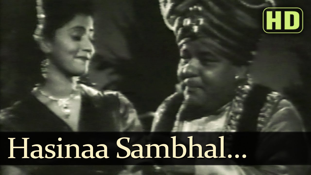 Hasina Sambhal Sambhal Ke  - Saqi Songs - Prem Nath - Madhubala - Geeta Dutt - Chitalkar Ramchandra