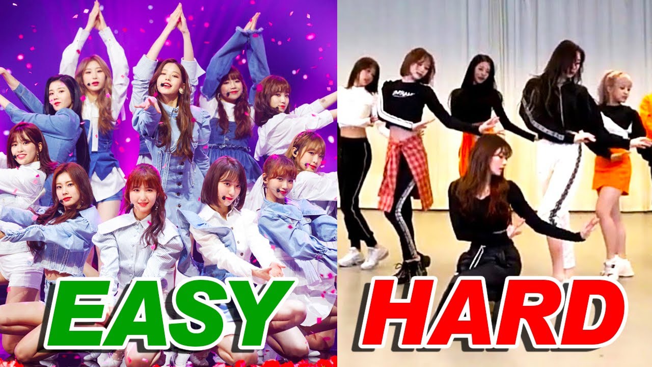 EASY to HARDEST IZ*ONE DANCES