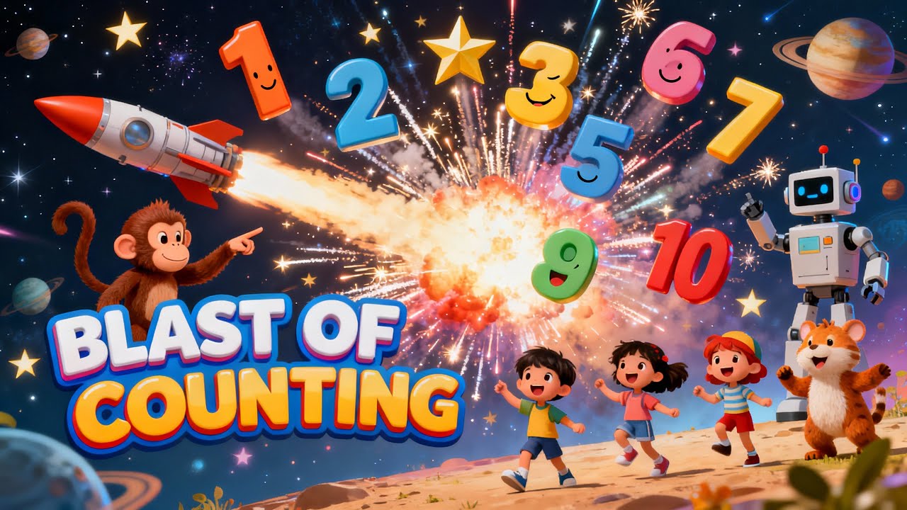 Blast of Counting Song | Fun Number Music & Dance for Kids | ToonBeats Studio