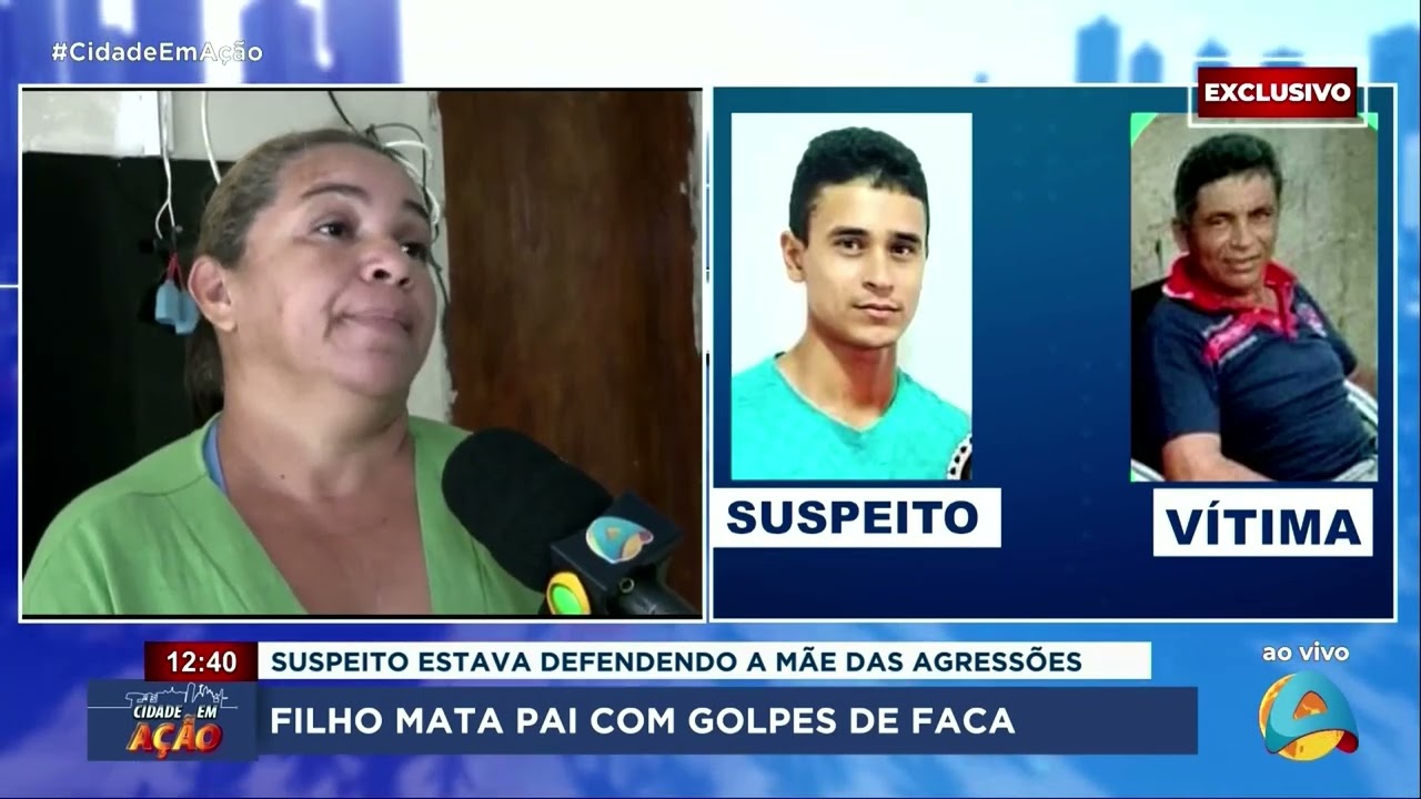 Cidade em Ação - Filho mata pai com golpes de faca ao defender mãe das agressões