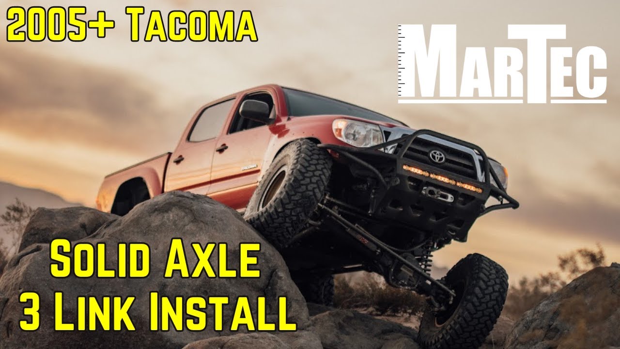 Установка комплекта передней подвески Tacoma Solid Axle 3 Link 2005+
