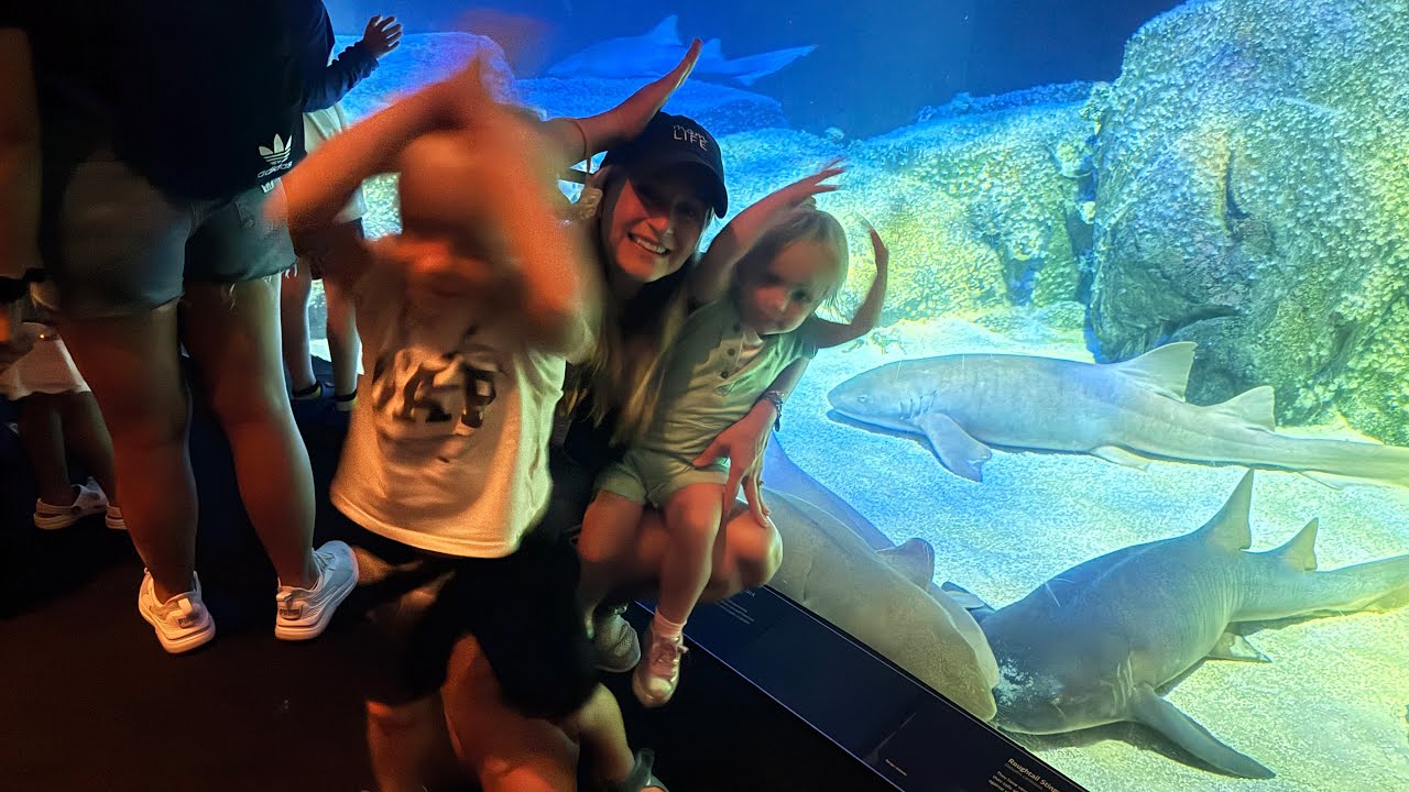 Mommy & us at  NY Aquarium 