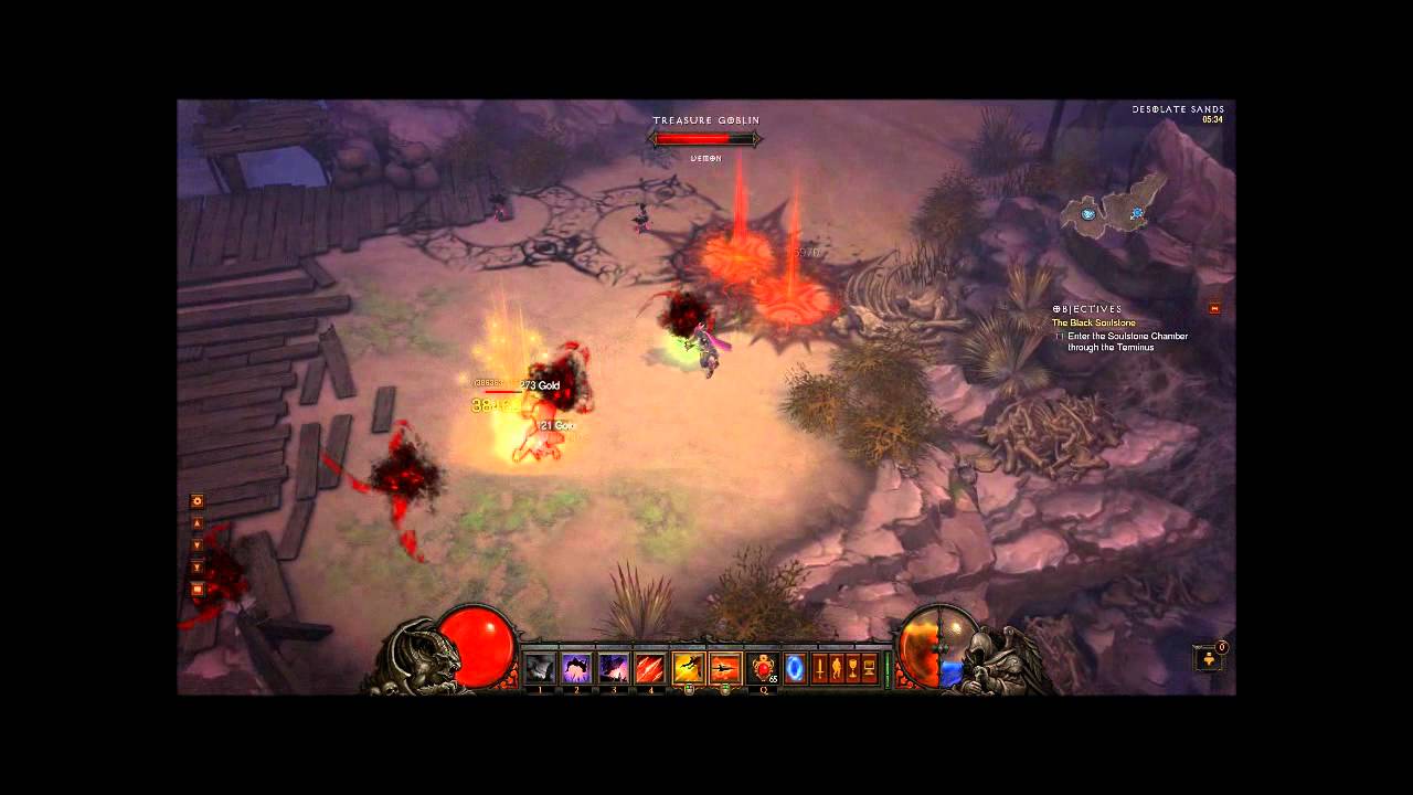 Diablo 3 Treasure goblin kill guide, 30 seconds