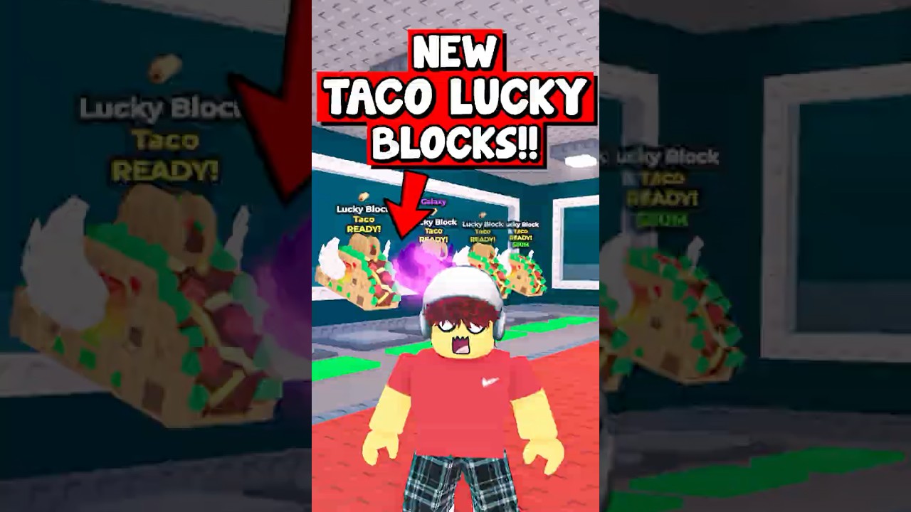 I FILLED MY BASE WITH TACO LUCKY BLOCKS!! 