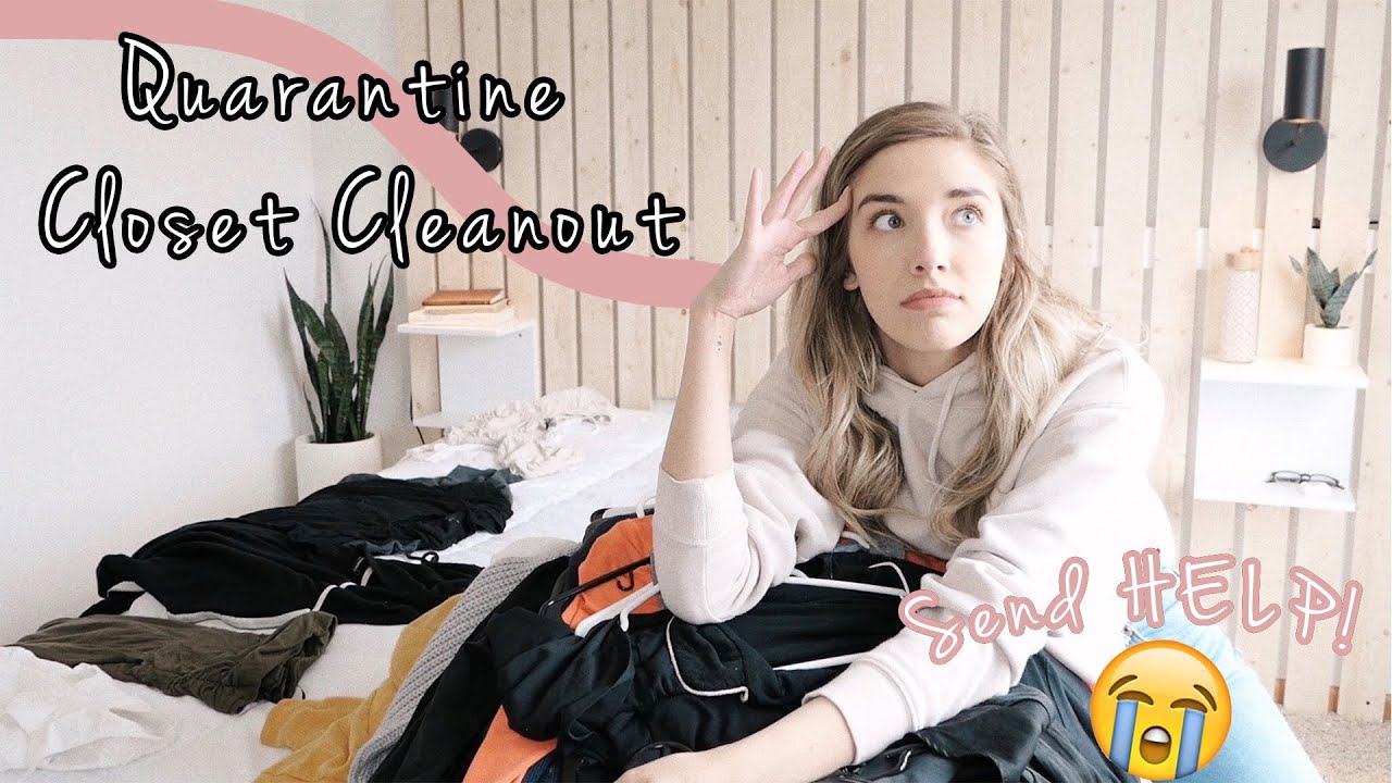 EXTREME CLOSET DECLUTTER II What to do while quarantined.. Spring clean with me!