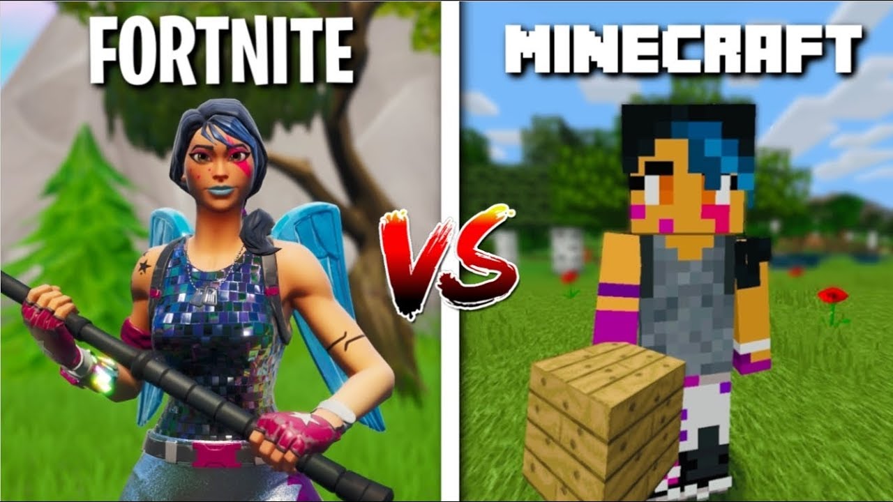 Fortnite Building Techniques VS Minecraft Building Techniques!