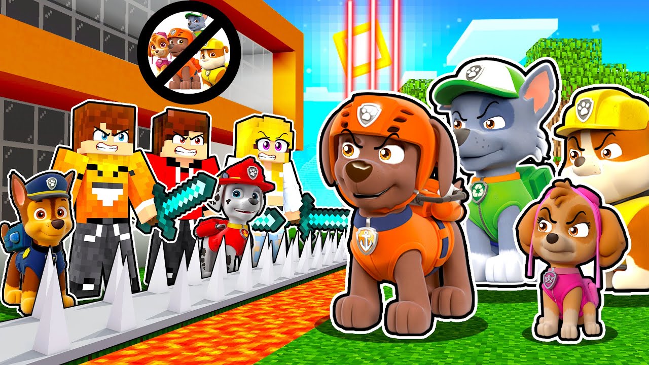 УЛЬТРА БЕЗОПАСНЫЙ ДОМ против ЗЛОГО ЩЕНЯЧЬЕГО ПАТРУЛЯ в Minecraft!