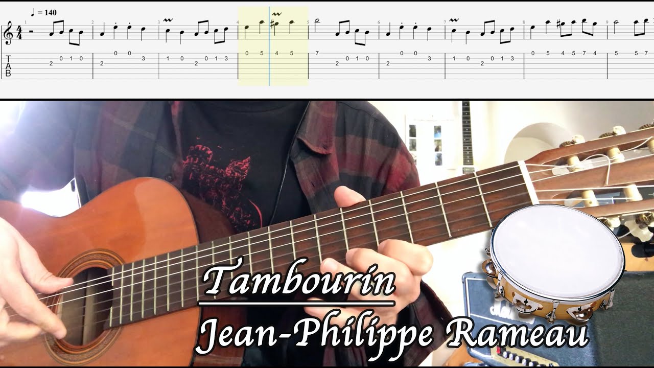 Tambourin - Jean-Philippe Rameau (Cover + TAB)