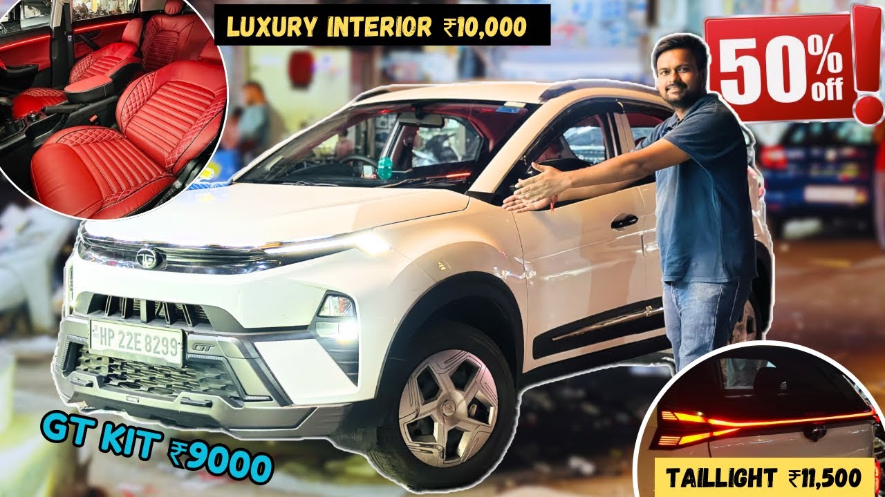 2024 TATA NEXON FACELIFT MODIFIED WITH PRICE🔥TATA NEXON PURE BASE TO TOP MODIFICATION🔥NEXON MODIFIED