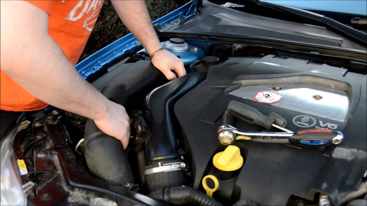 How to change air filter to a K&N on a saab 9 3 2006