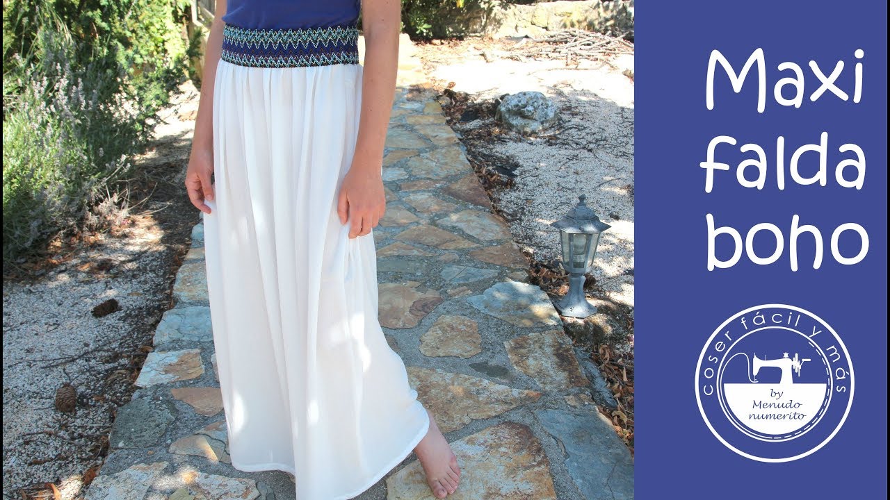Falda larga estilo boho
